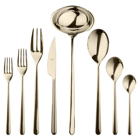 Mepra Linea Flatware Set - 43 Pieces - Champagne 109322043