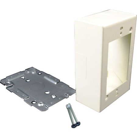 Wiremold RACEWAY METALLIC V2000 SYSTEM, SINGLE GANGE RECEPTACLE BOX V2048