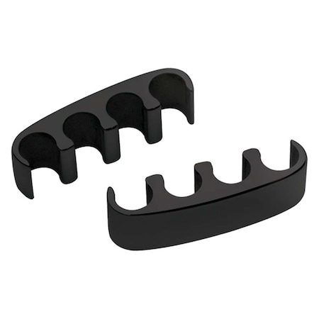 Billet Specialties 69681 Floating Plug 4 Wire Separators - Black BSP69681