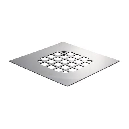 Swivel 4.25 in. Square Drain Cover, Chrome Gray SW2741803