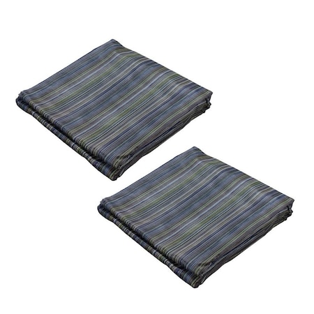 Mytee Products 10ft X 16ft Heavy-Duty 10 Oz Pvc Coated 50% Shade Multi Mesh Tarp With Grommets, 2PK MM10-16x2