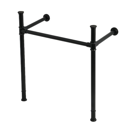 Kingston Brass Stainless Steel Console Sink Legs, Matte Black VPB34280