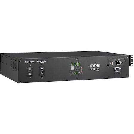 Eaton Tripp Lite Series 5.8kW 208/240V Single-Phase ATS/Monitored PDU - 16 C13, 2 C19 & 1 L6-30R PDUMNH30HVAT2
