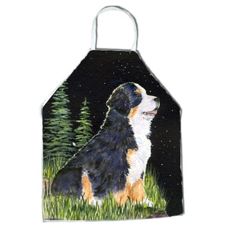 Carolines Treasures Starry Night Bernese Mountain Dog Apron - 27 x 31 in. SS8468APRON