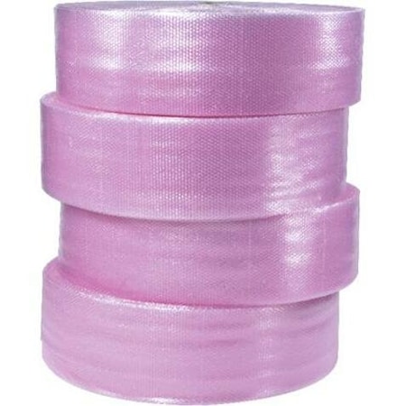 Partners Brand Anti-Static Air Bubble Rolls, 1/2" x 24" x 250', Pink, 2/Bundle BW12S24AS