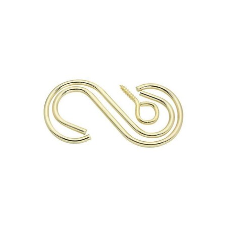 National Hardware 3.5 in. Wire Extension Hook Plant Hardware Accessories N275123, Brass 7166580