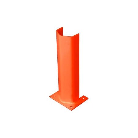 Bluff Mfg 1/2" Thick 18" H Steel Post Protector Orange 1/2PO18GO