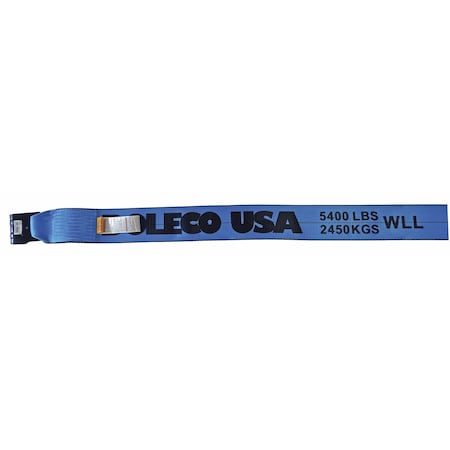 Doleco Winch Strap 4" x 30' Black with Reflective Center Line & Flat Hook, 5,400 lbs WLL 23134430