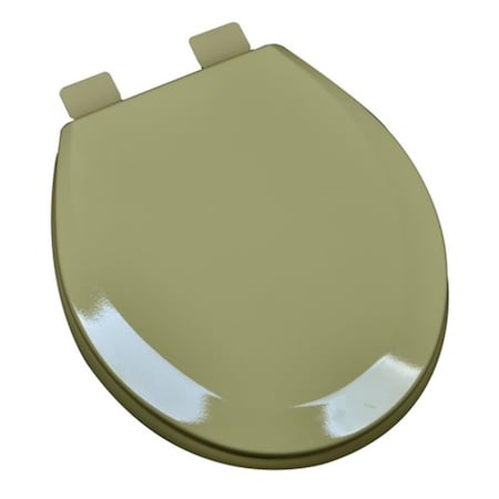 Plumbing Technologies Premium Molded Round Wood Toilet Seat- Avocado 1F1R5-58