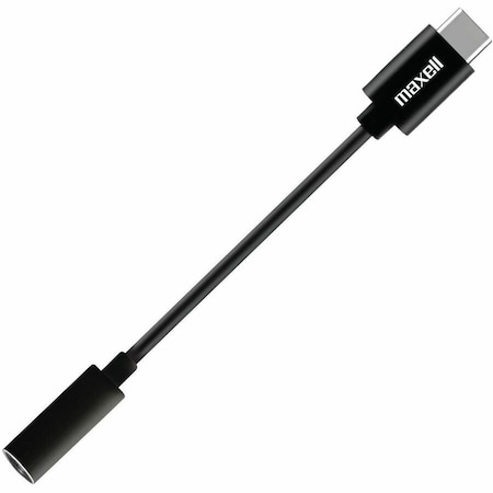 Maxell ADAPTER 3.5MM TO TYPE-C FOR COMPUTERS, TABLETS TO CONNECT 3.5MM INPUT/OUTPUT TO TYPE-C 197294