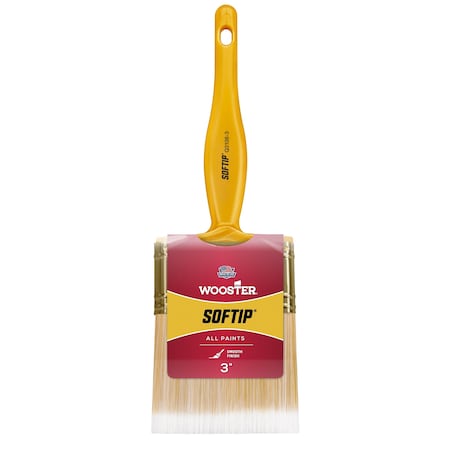 Wooster 3" Trim/Wall Soft, Synthetic Bristle, Paint Brush, Plastic Handle Q3108-3