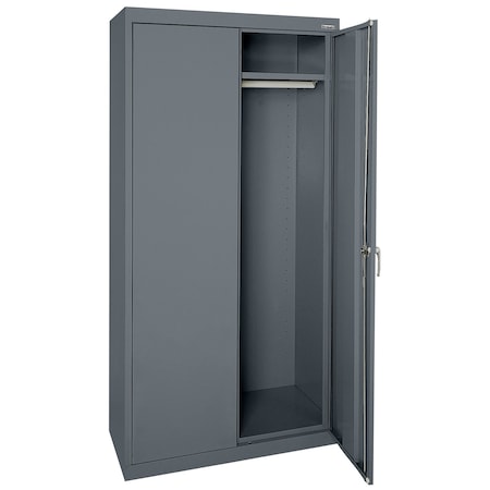 Sandusky Lee Medium Duty Welded Steel Wardrobe Cabinet, 36x24x72, Charcoal CAW1362472-02