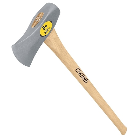 Vulcan Wood Splitting Maul, 8 lb Head, Wood Handle 34528