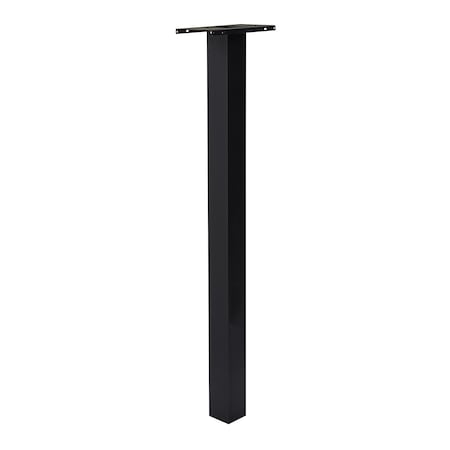 Architectural Mailboxes Brighton Aluminum Top Mount Mailbox Post, Black BP000BAM