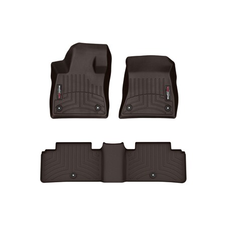 Weathertech Cocoa, Front and Rear Floorliners 471337-1-3
