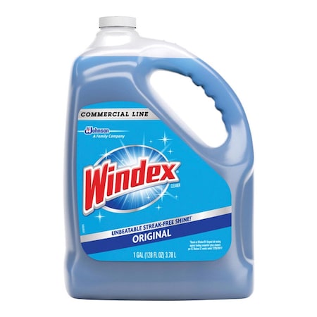 Windex Commercial Line No Scent Glass and Surface Cleaner 1 gal Liquid 12207