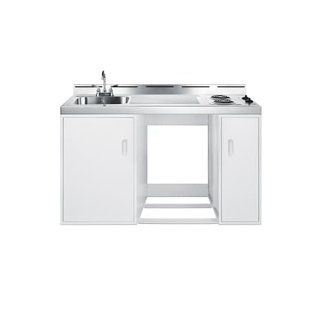 Summit 60in Wide All-In-One Kitchenette Refrigerator Not Included C60ELNR