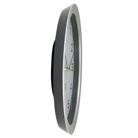 Alba Horissimo Silent Wall Clock, D38 Cm, Silve HORISSIMOM