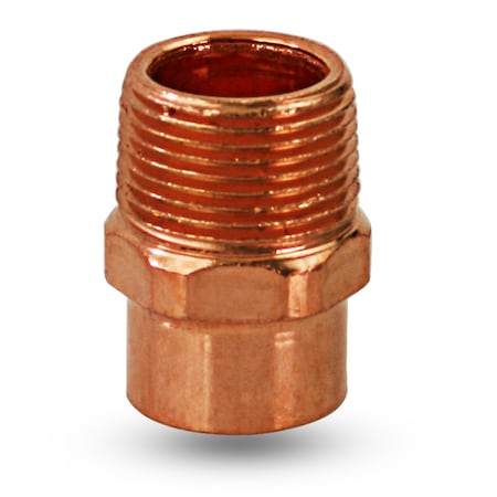 Everflow Copper Male Adapter Fitting with SWTxMIP Connection 4'' CCMA0400