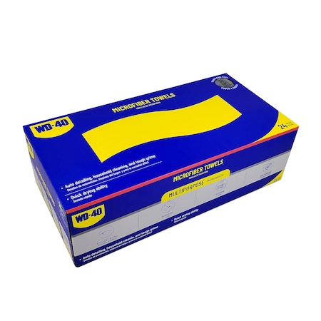 Wd-40 Multipurpose Microfiber Towel - Gray Color, 24PK L40136