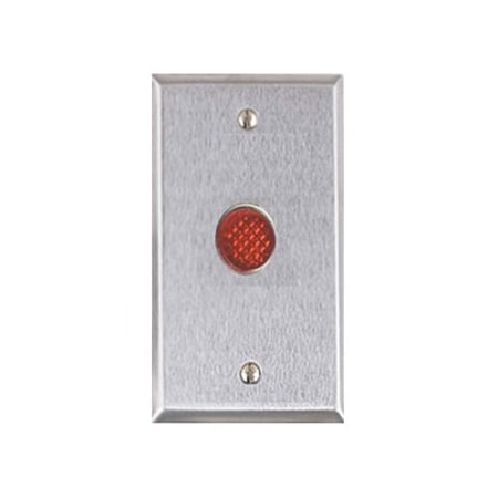 Alarm Controls Wall Plate, Single Gang, Stainless Steel RP-28L