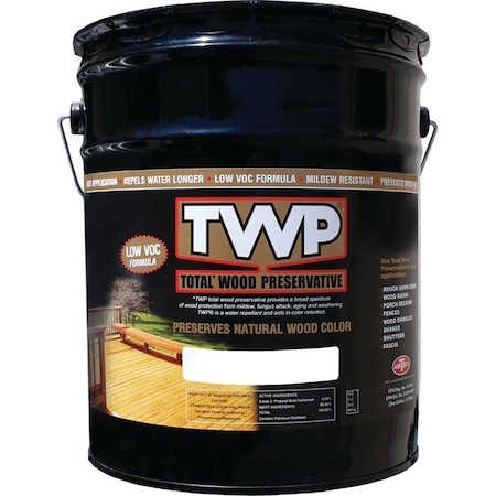 Twp TWP 1500 Series TWP-1502-5 Stain and Wood Preservative, Redwood, 5 gal Can TWP-1502-5