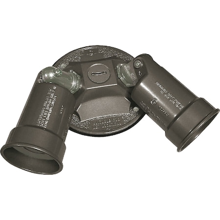Southwire PAR38 2-Head Round Bronze Weatherproof Lamp Holder WRC2PAR-B-UPC