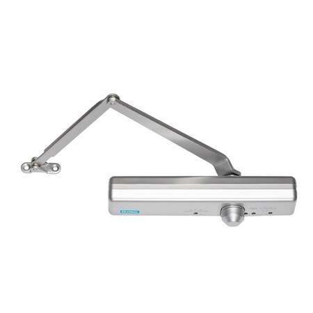 Global Door Controls Slimline Heavy Duty ADA Commercial Grade 1-Door Closer with Cush-N-Stop Arm in Aluminum-Sizes 1-6 TC4361CNS-AL