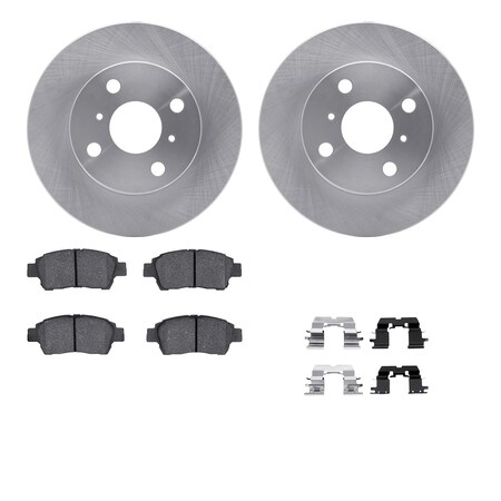 Dynamic Friction Co DFC Brake Rotor with 5000 Brake Pads and Hardware Kit 6512-76419