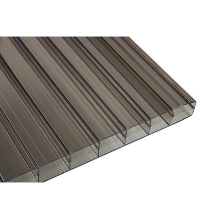 Falken Design Bronze Twinwall Polycarbonate Panel 48in x 96in x 1/4in - UV-Protected, Strong & Light PC-TW-Bronze-1/4-4896