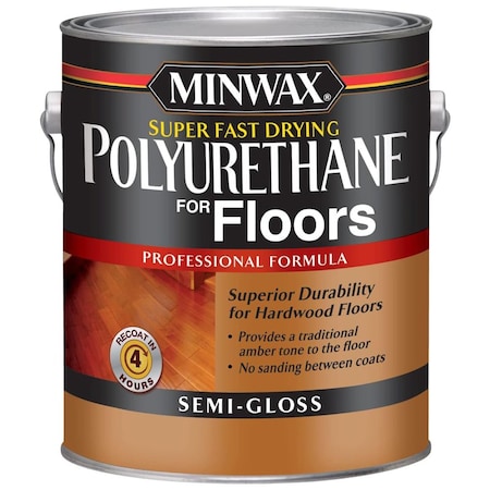 Super Fast-Drying Gal Clear Super Fast-Drying Polyurethane for Wood Floors Semi-Gloss 13021