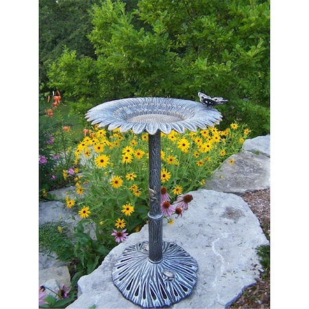 Oakland Living Sunflower Butterfly Bird Bath 5157-AP