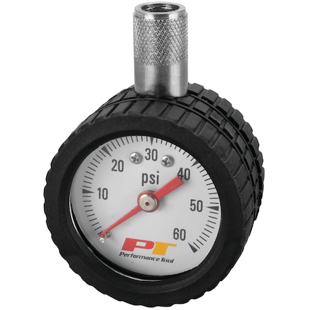 Performance Tool Mini Dial Tire Pressure Gauge, W9105 W9105