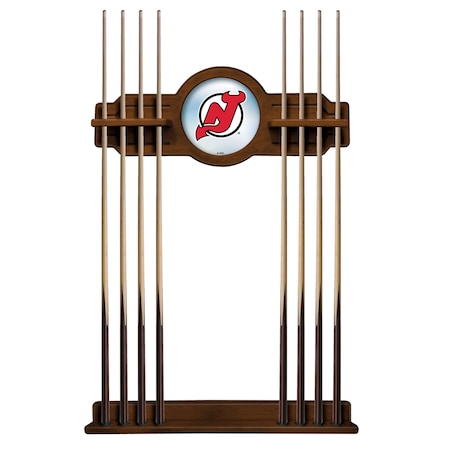 Holland Bar Stool Co New Jersey Devils Cue Rack in Chardonnay Finish CueChrdNJDevl