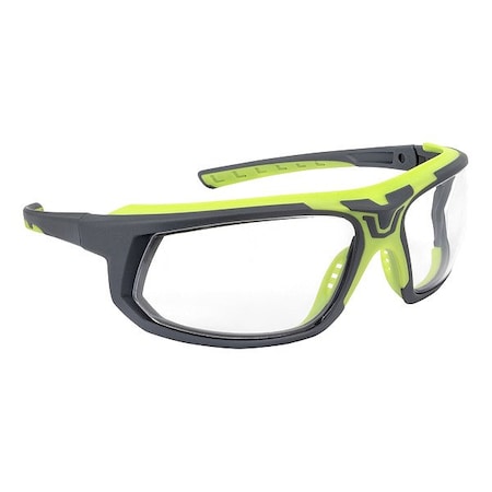 Radians GLYF, Safety Glasses, Anti-Fog & Anti-Scratch, Clear Lens, Gray Frame, Full-Frame GLF1-11D