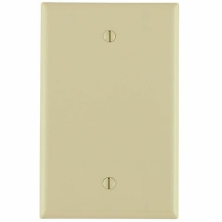 Leviton Blank Wallplate, Midway Size, Gang 1, Ivory 80514-I