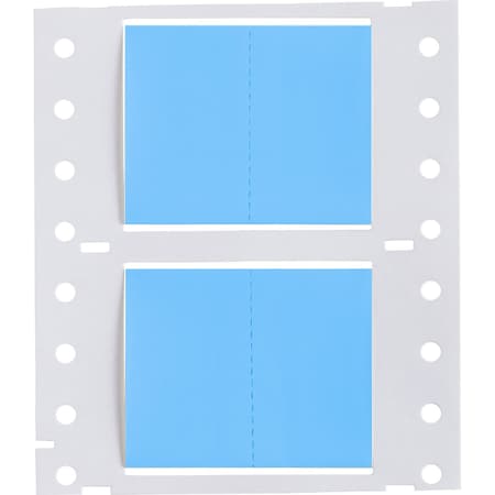 Brady PermaSleeve HX Heat Shrink Double Sided Wire Marking Sleeves, 1 in. Dia x 1 in. W, Blue, Roll of 5000 2HX-1000-2-BL-J-2