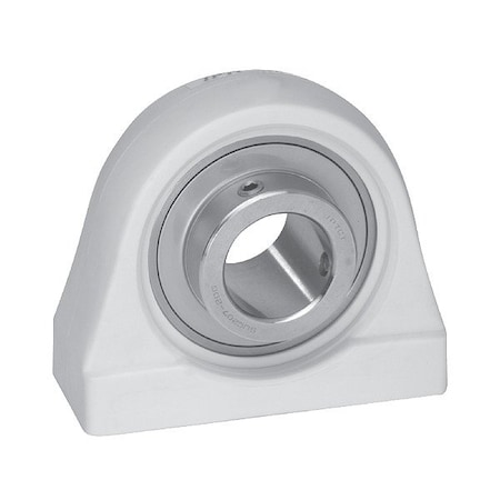 Iptci Pillow Block Bearing, Polymer Housing Material, Set Screw, Ball, 1-1/4 in Dia, Stainless Steel Insert Material SUCTPA206-20 IP69K