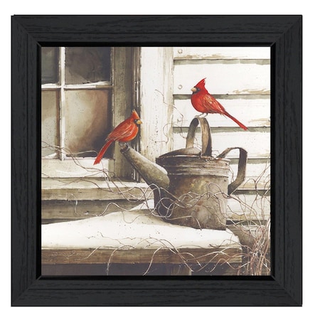 Homeroots Waiting For Spring Black Framed Print Wall Art 404935