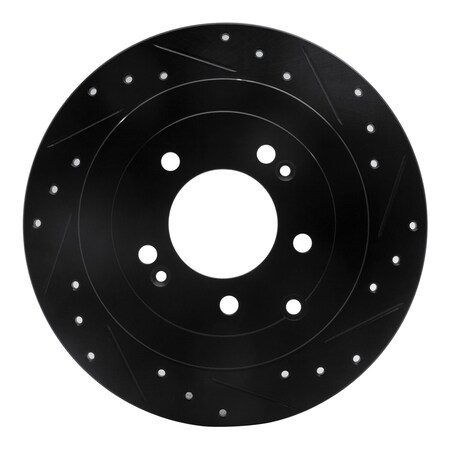 Dynamic Friction Co DFC Brake Rotor - Drilled and Slotted - Black 633-03052R