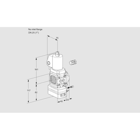 Honeywell Kromschroder VLV, SOLND, RTO REG, 25MM RP, VAG1 /25R/NQG KS88008356