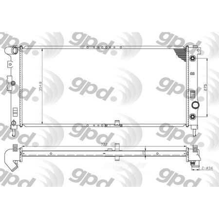 Global Parts Distributors Radiator 2881C