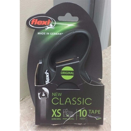 Flexi Extra Small Classic Tape Leash, Black 26 oz x 10 ft. 840317107579