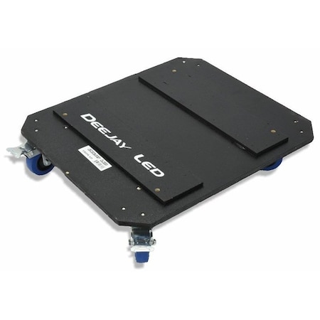 Deejay Led DJ Case Caster Kit Dolly w/ Four 3.5-in Wheels Two Wheels Have Brake TBHWAD