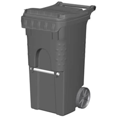 Otto Environmental Systems Mobile Trash Container, 35 gal Gray B2239510
