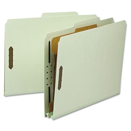 Smead Classification Folder 1 Divider 2 in. Exp .4 Cut Letter GrayGreen 10BX, 10PK 13723