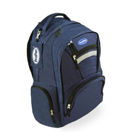 Propac Backpack, Nylon, 8" L, 11" W D2012-BLU