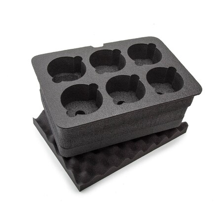 Nanuk 918 Case Foam Insert for 6 Lens 1-918-19337