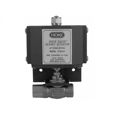 Hoke 0700 Series Space Saver Pneumatic Actuators, 90 Deg, Double Acting 0760A6H