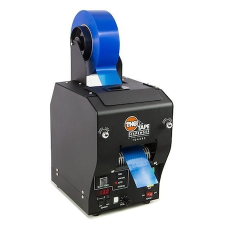 Start International Tape Dispenser, 3.15 in Max. Tape Width, 3 in Tape Core Dia., Metal, Black TDA080